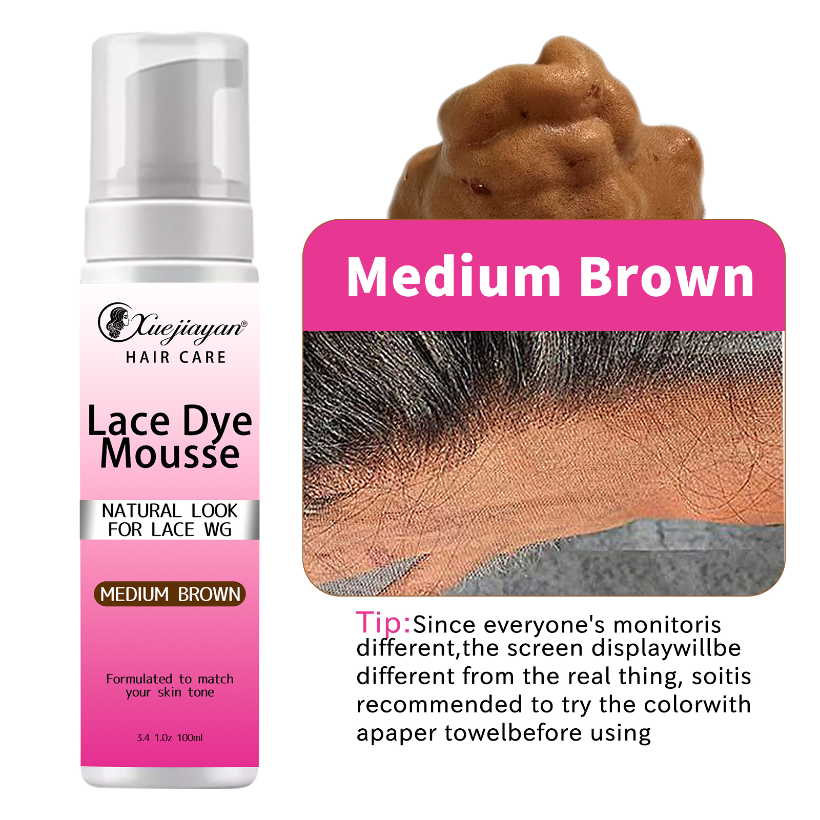 lace tint mousse natural type