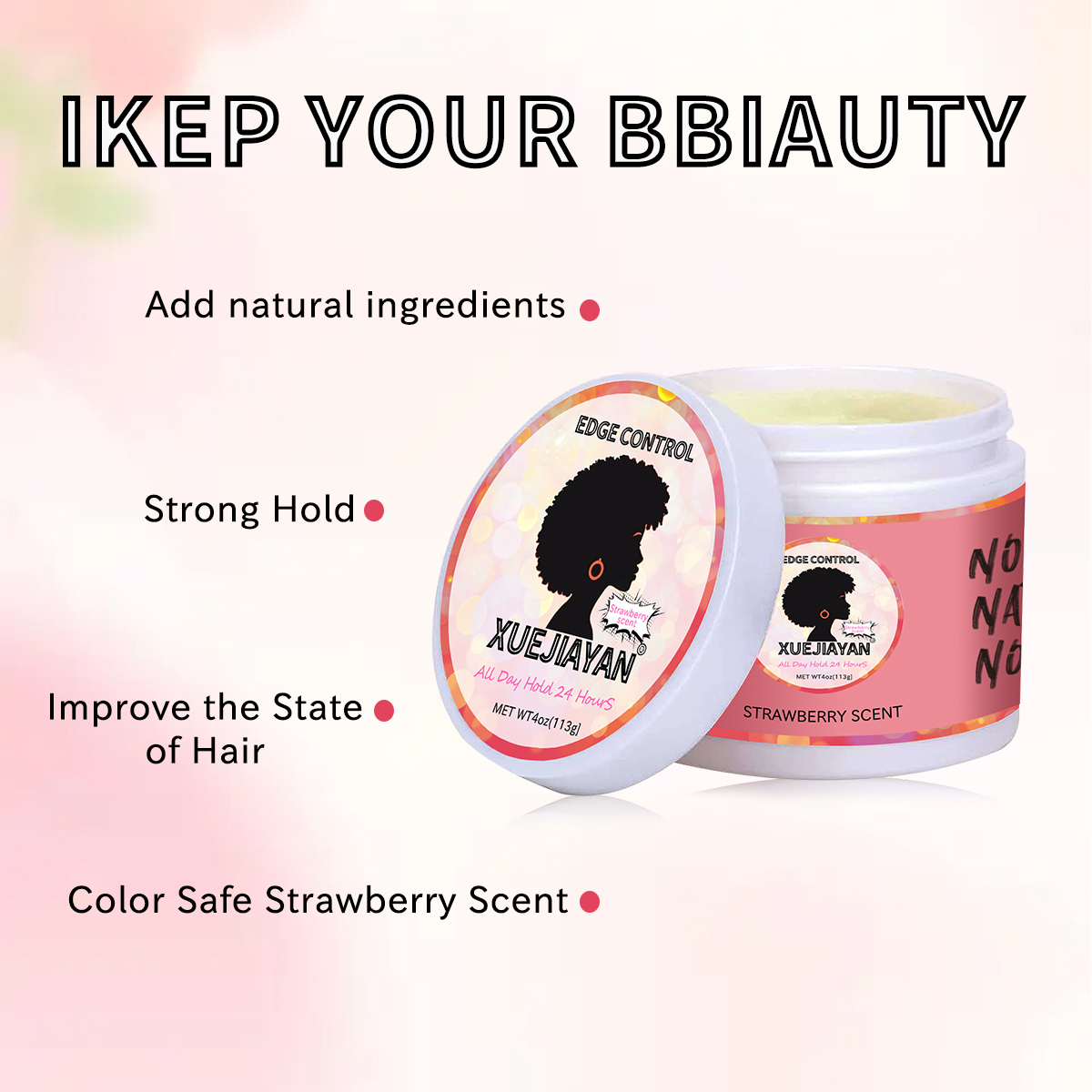 edge control gel Strawberry flavor