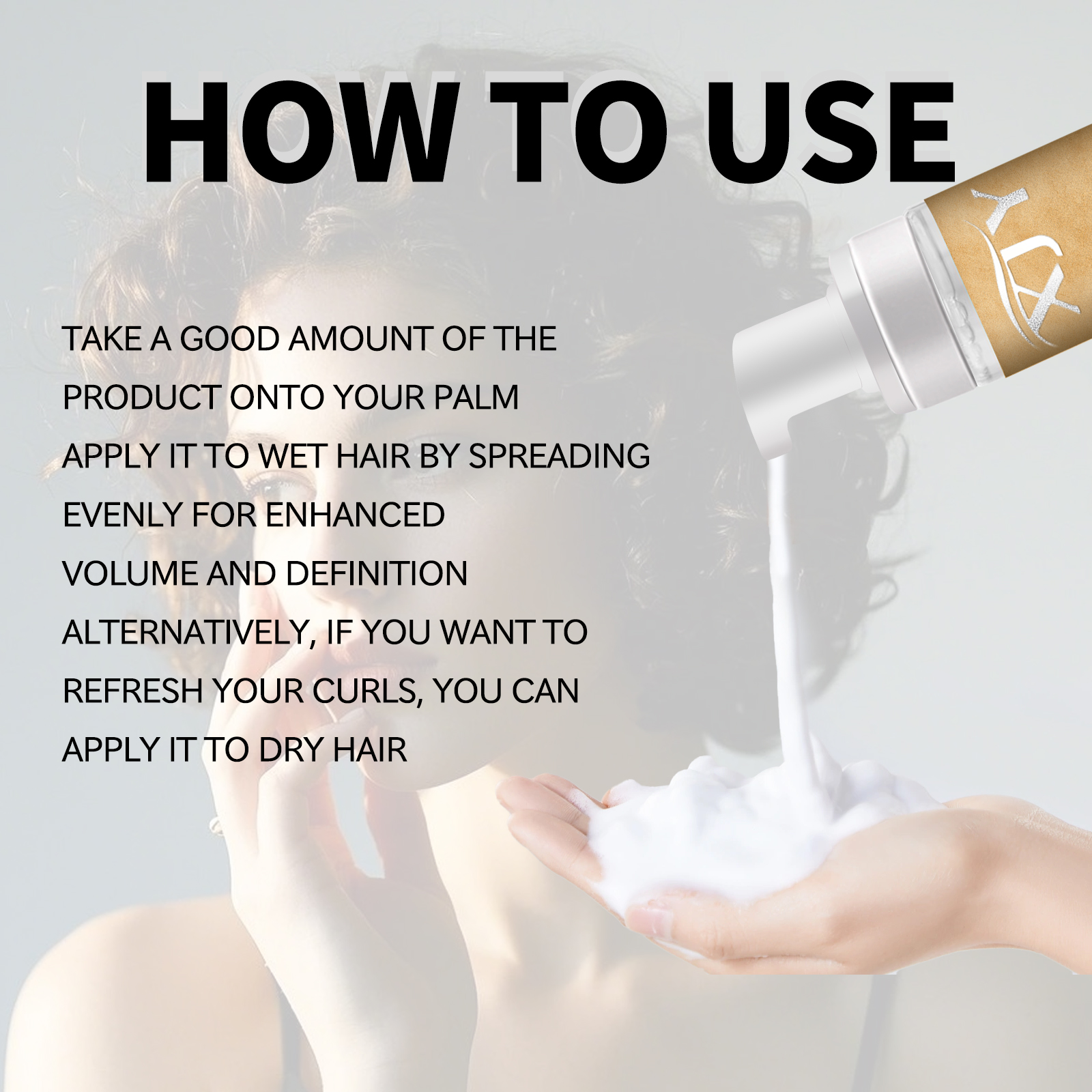 mousse for curly hair Control frizz