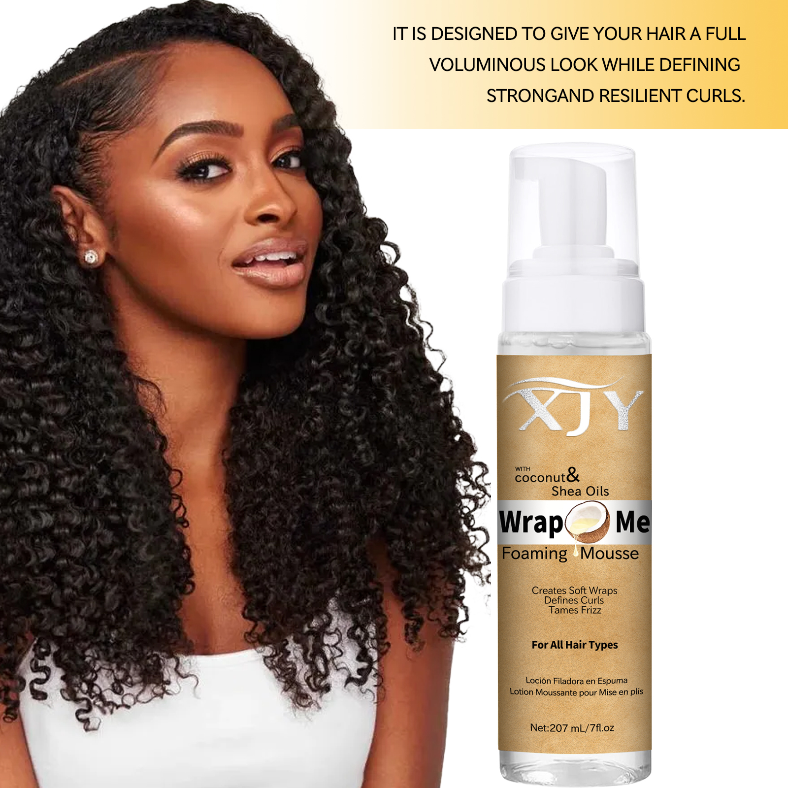 mousse for curly hair Control frizz