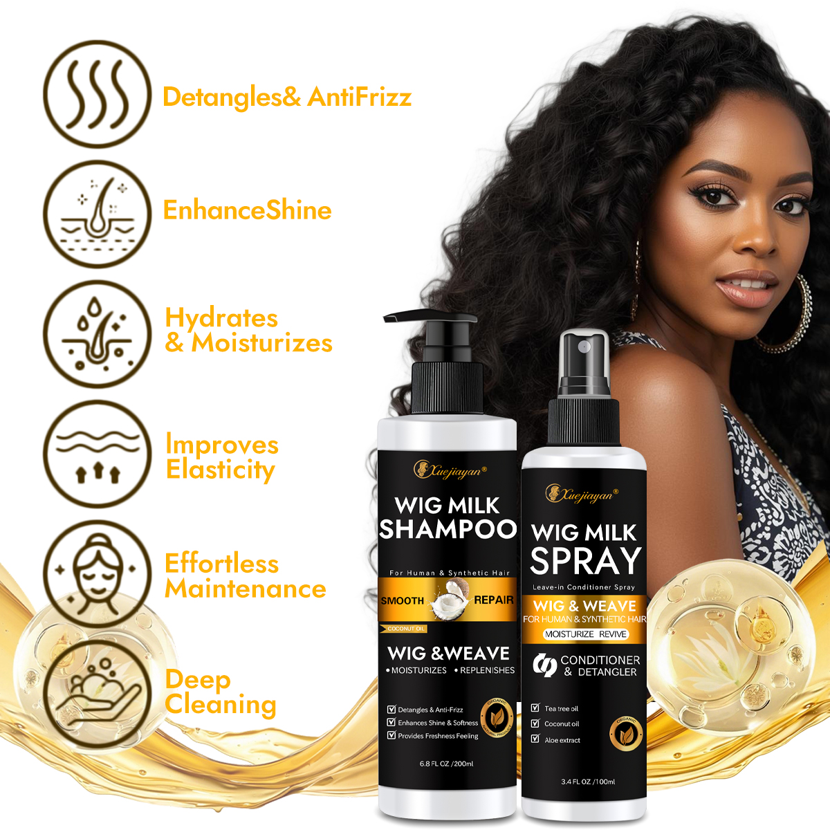 Wig Shampoo Set