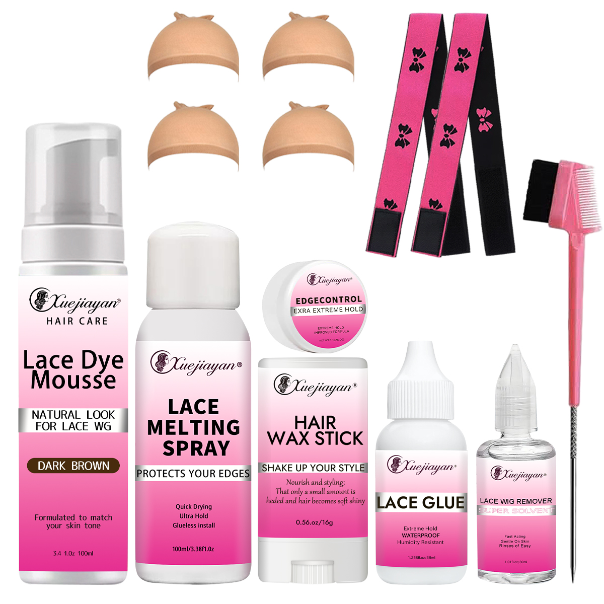 lace dyed mousse installation ki