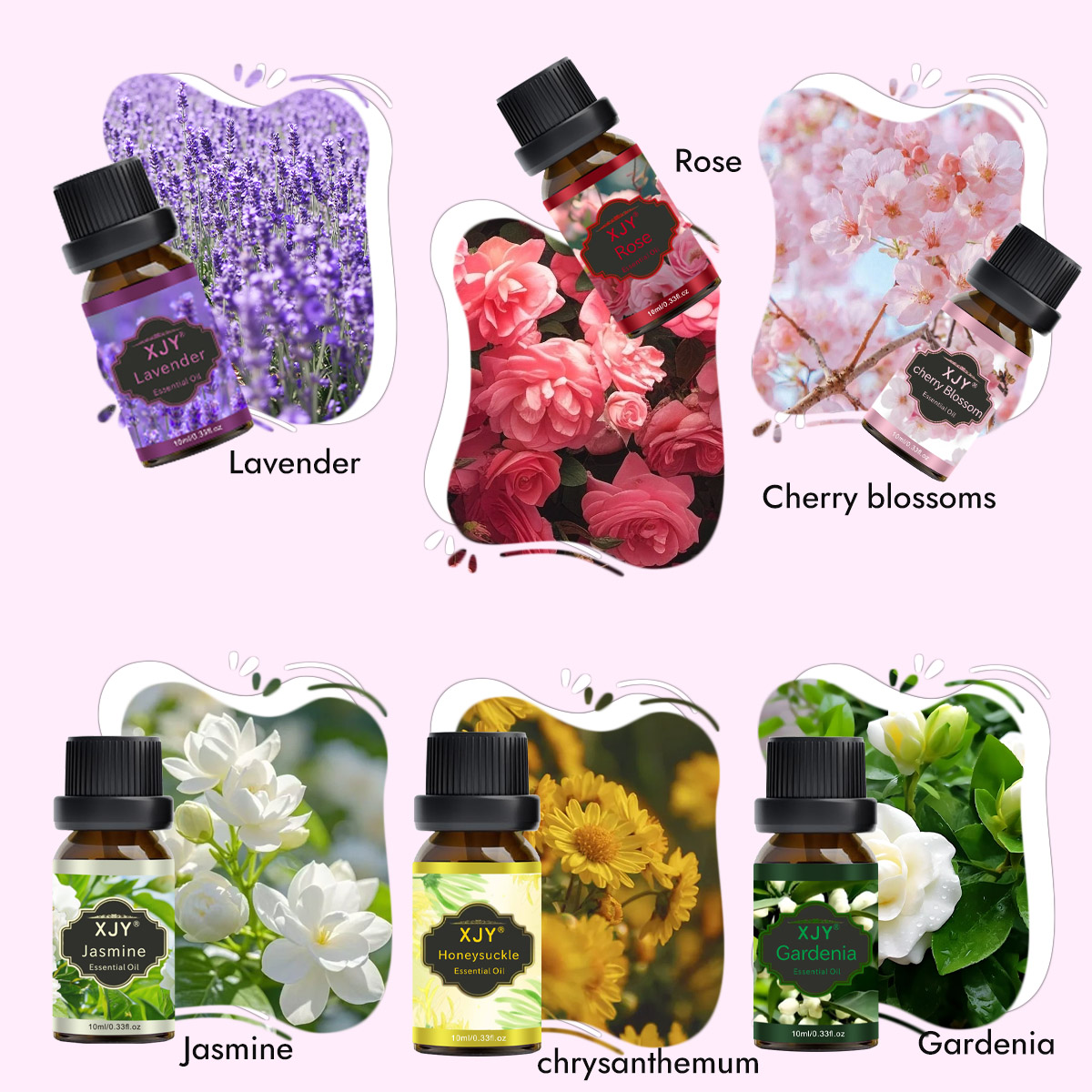 Floral Scented Essential Oil Set