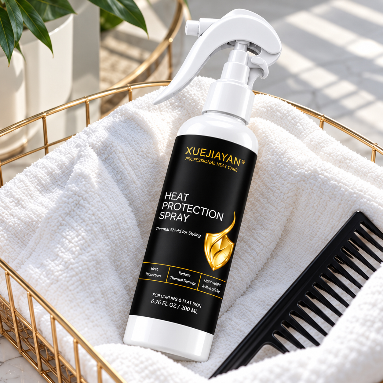 Heat protection spray