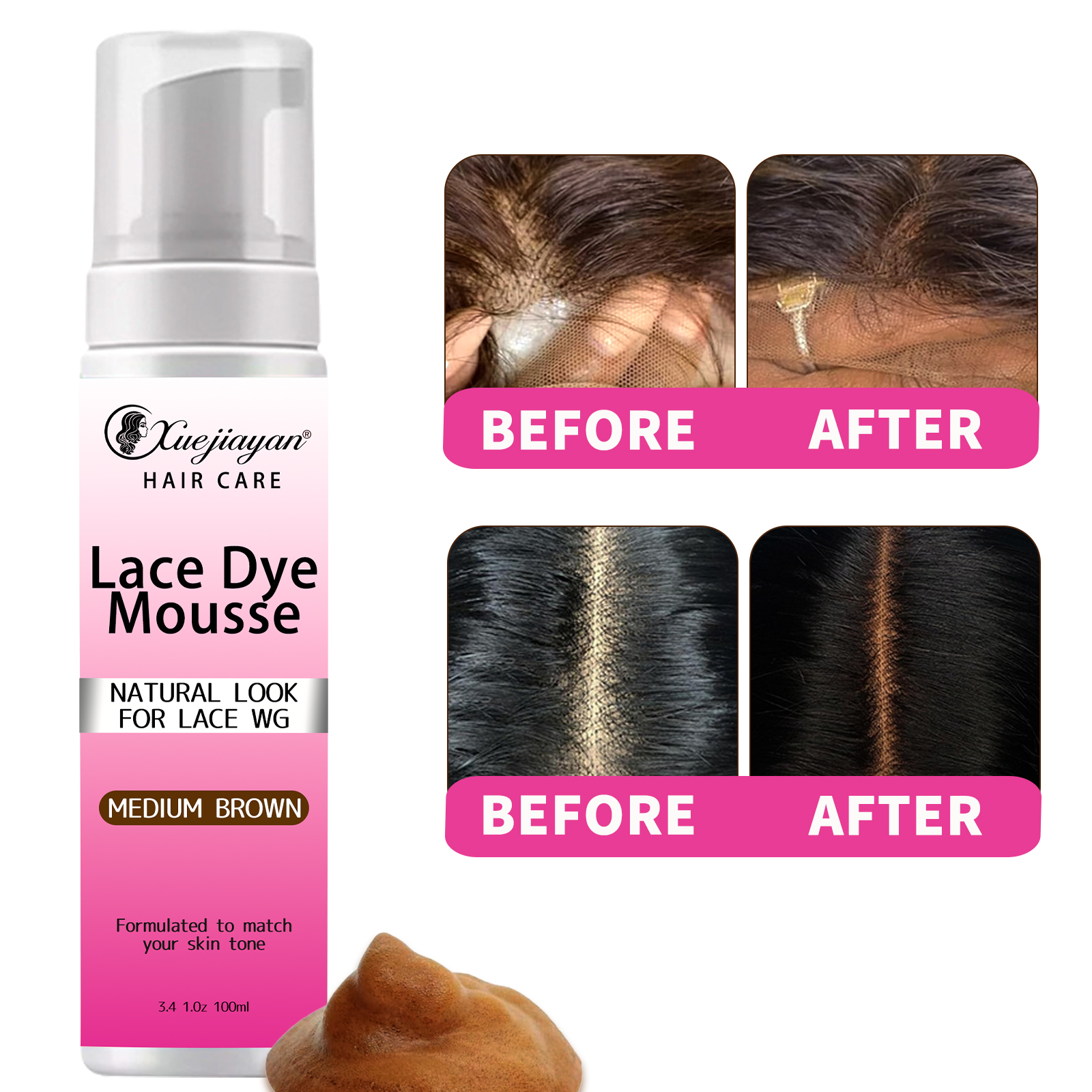 Lace Dyeing Mousse (Invisible)